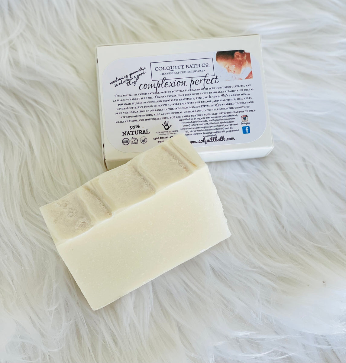 Complexion Perfect Facial Soap Colquitt Bath Co.