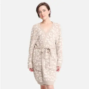 Leopard Print Soft Robe