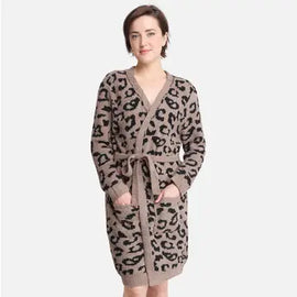 Leopard Print Soft Robe