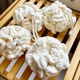 Cotton Bath Pouf