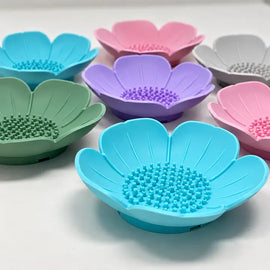 Shower Steamer Tray - Flower - Flexible Silicone Soap Tray