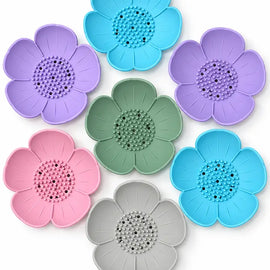 Shower Steamer Tray - Flower - Flexible Silicone Soap Tray