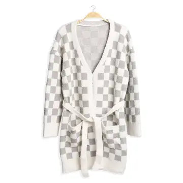 Plush Checkered Robe – Colquitt Bath Co.