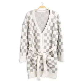Plush Checkered Robe