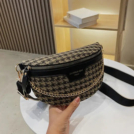 Houndstooth Fanny Belt Bag