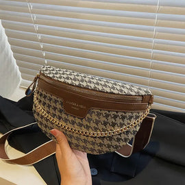 Houndstooth Fanny Belt Bag