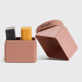 Kitsch 2-Compartment Travel Case - Terracotta