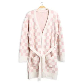 Plush Checkered Robe