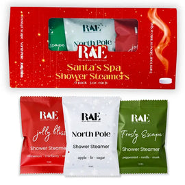 Relax Away Essentials Santa's Spa Shower Steamers 6 Pack