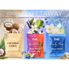 Relax Away Essentials Retreat Shower Steamers 6 Pack