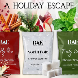 Relax Away Essentials Santa's Spa Shower Steamers 6 Pack