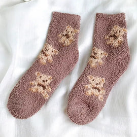 Teddy Fuzzy Socks