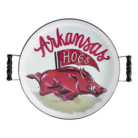 Arkansas Mascot Enamel Tray
