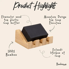 Slanted Wooden Soap Dish