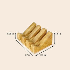 Slanted Wooden Soap Dish