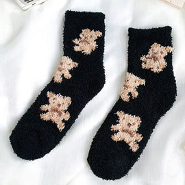 Teddy Fuzzy Socks