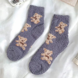 Teddy Fuzzy Socks