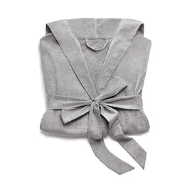 Grey Hooded Bath Robe