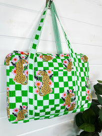 Quilted Jaguar Weekender