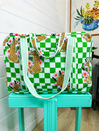 Quilted Jaguar Weekender