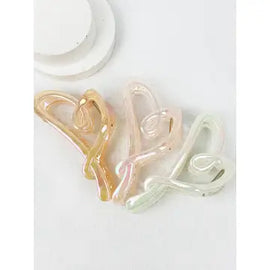 Iridescent Heart Clip