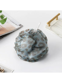 Leopard Mesh Shower Pouf