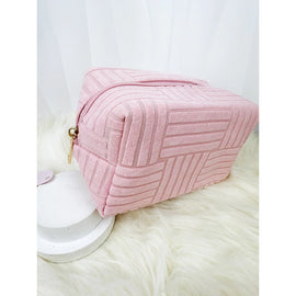 Textured Cosmetic Bag