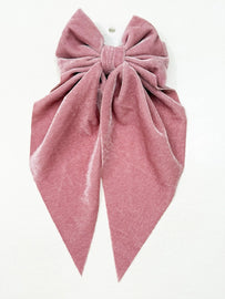 Velvet Bow Clip