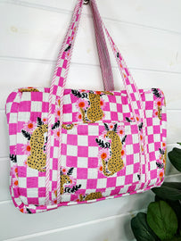 Quilted Jaguar Weekender