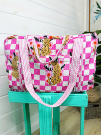 Quilted Jaguar Weekender