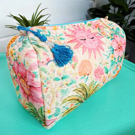 Quilted Makeup Bag