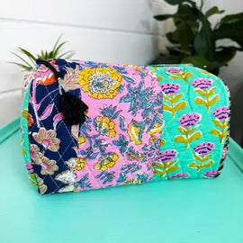 Quilted Makeup Bag