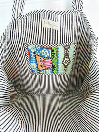 Quilted Tote Bag / Festival Print