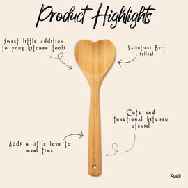 Heart Wooden Serving Spoon