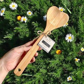 Heart Wooden Serving Spoon