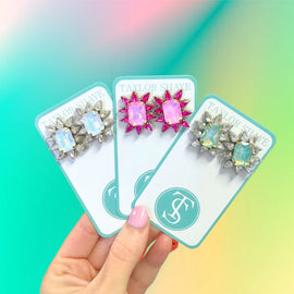 Crystal Spike Stud