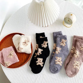 Teddy Fuzzy Socks