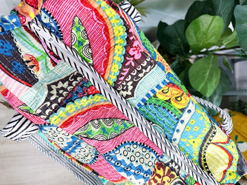 Quilted Cotton Weekender Bag/Festival Print