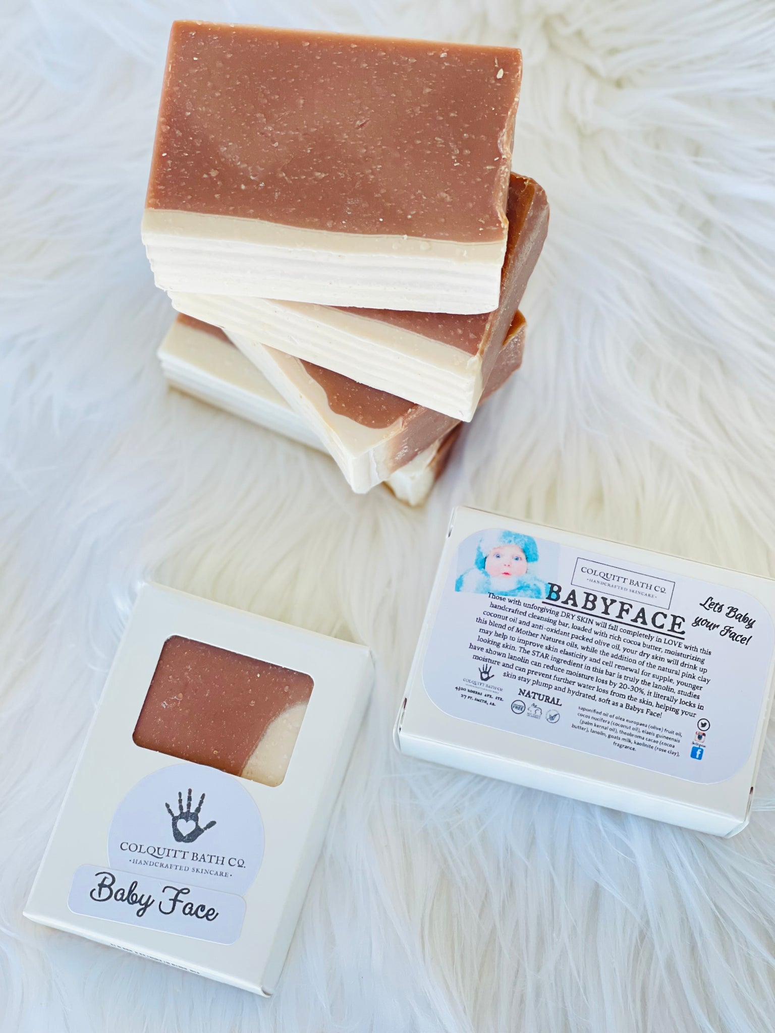 BabyFace Cocoa Butter + Lanolin Soap