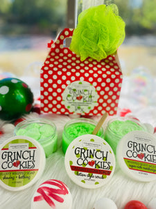 Grinch Cookie Box with Body Goodies