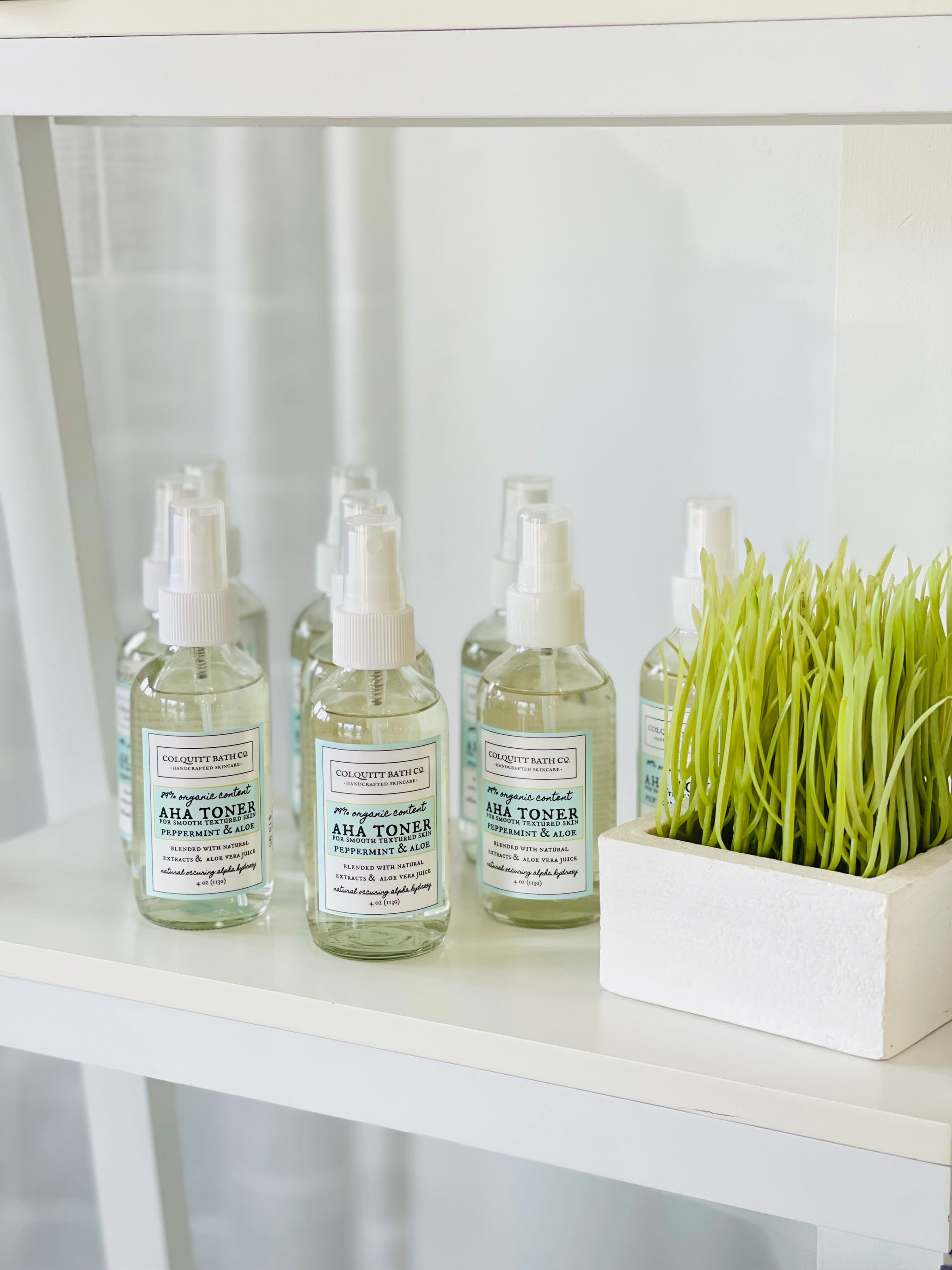 AHA Peppermint + Aloe Facial Toner – Colquitt Bath Co